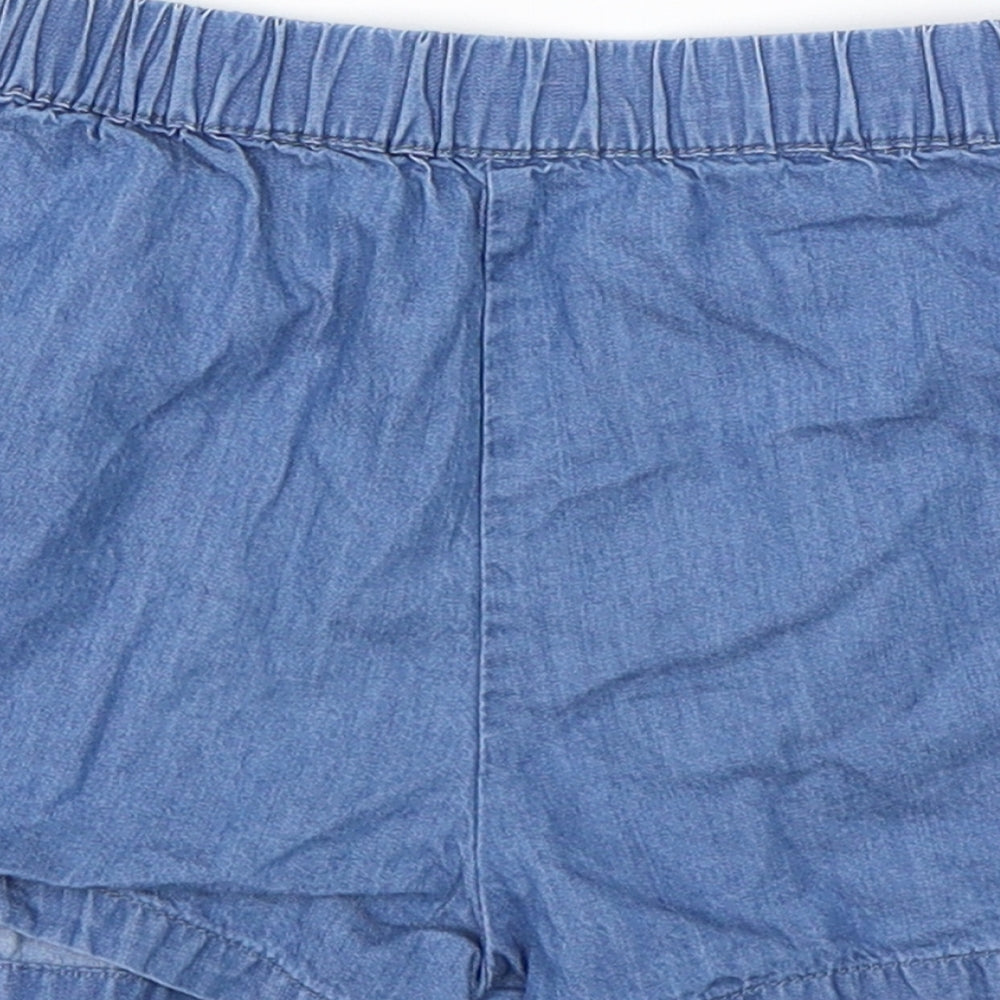 George Girls Blue   Cut-Off Shorts Size 4-5 Years