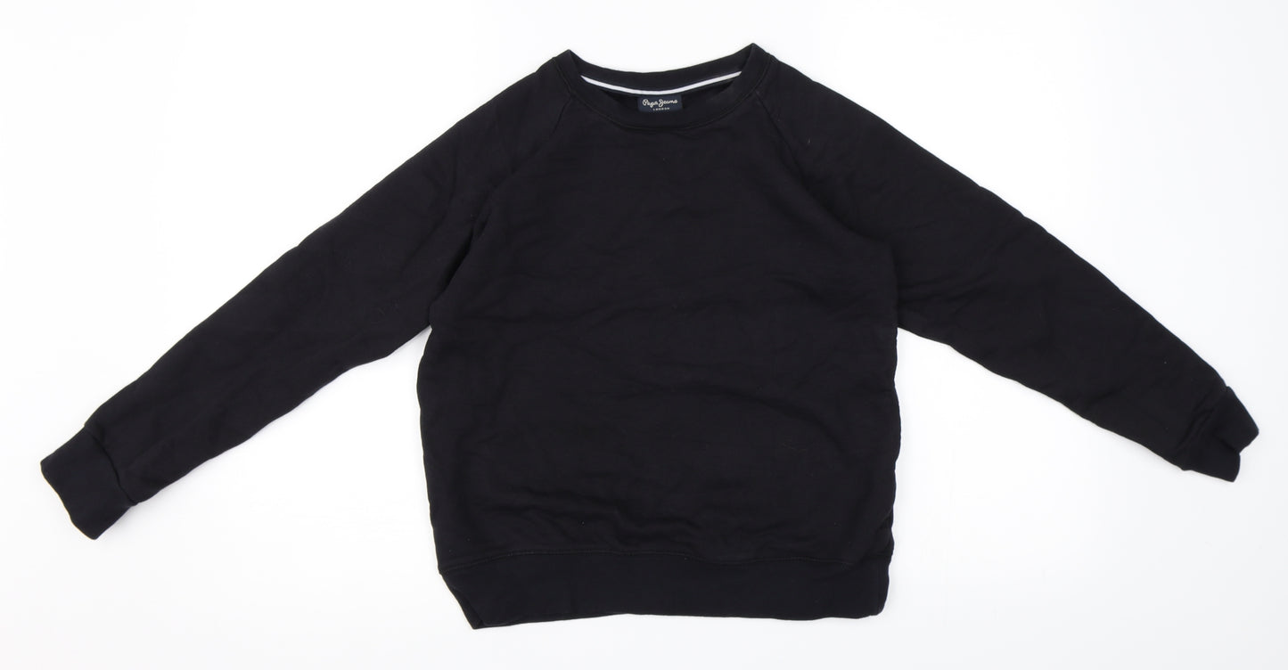 Pepe Jeans Mens Black   Pullover Sweatshirt Size S