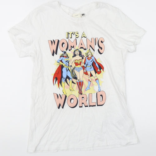 H&M Womens White   Basic T-Shirt Size XS  - Avengers