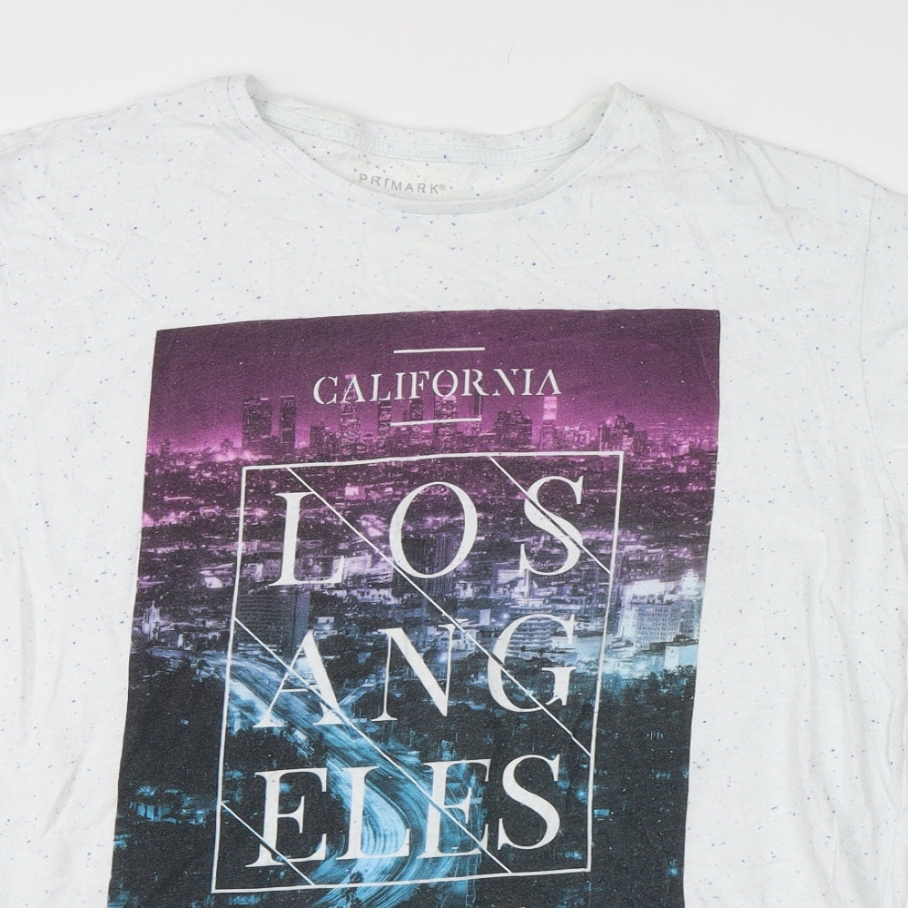 Primark Mens White    T-Shirt Size XL