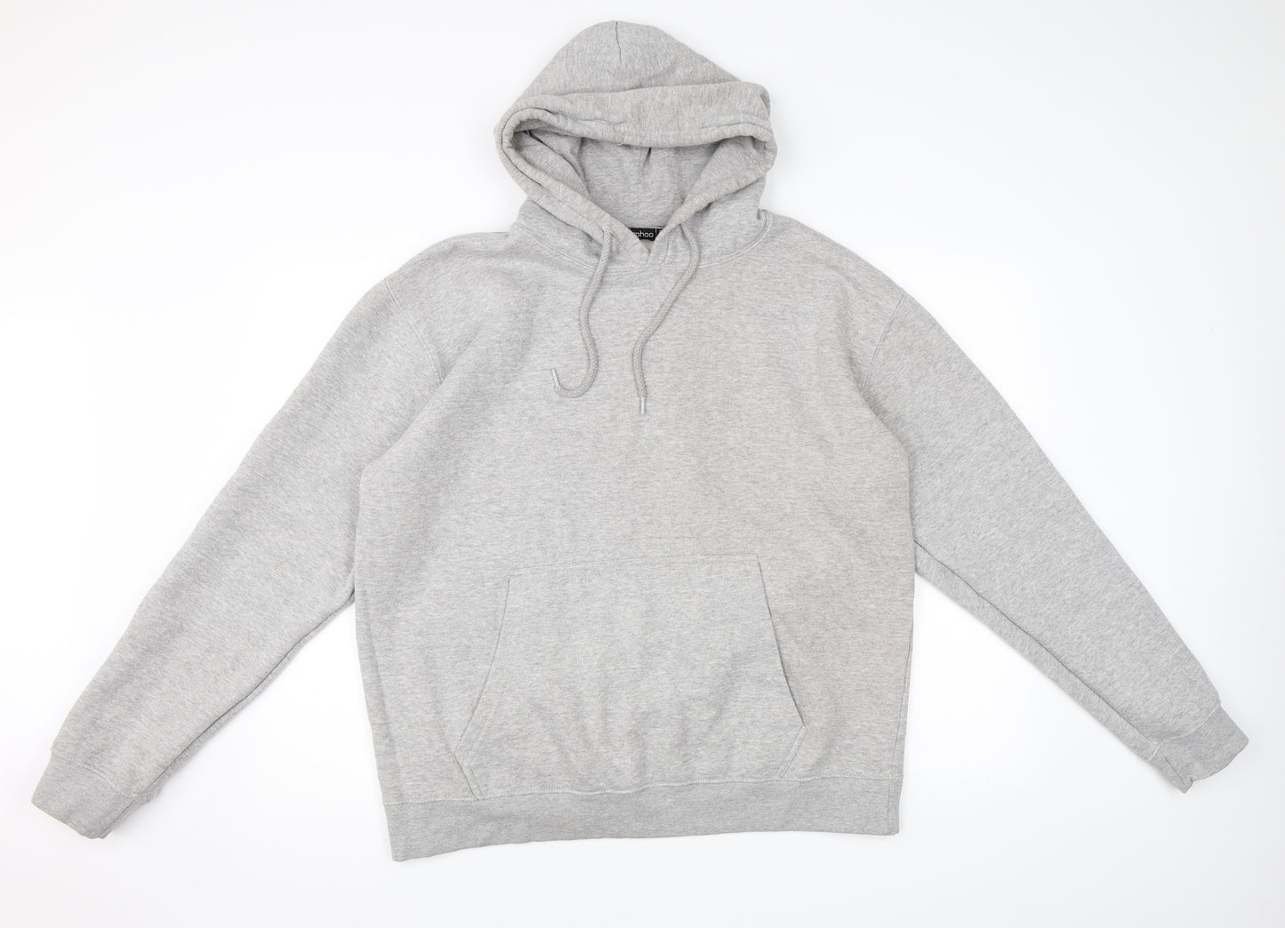 Boohoo Womens Grey   Pullover Hoodie Size 16