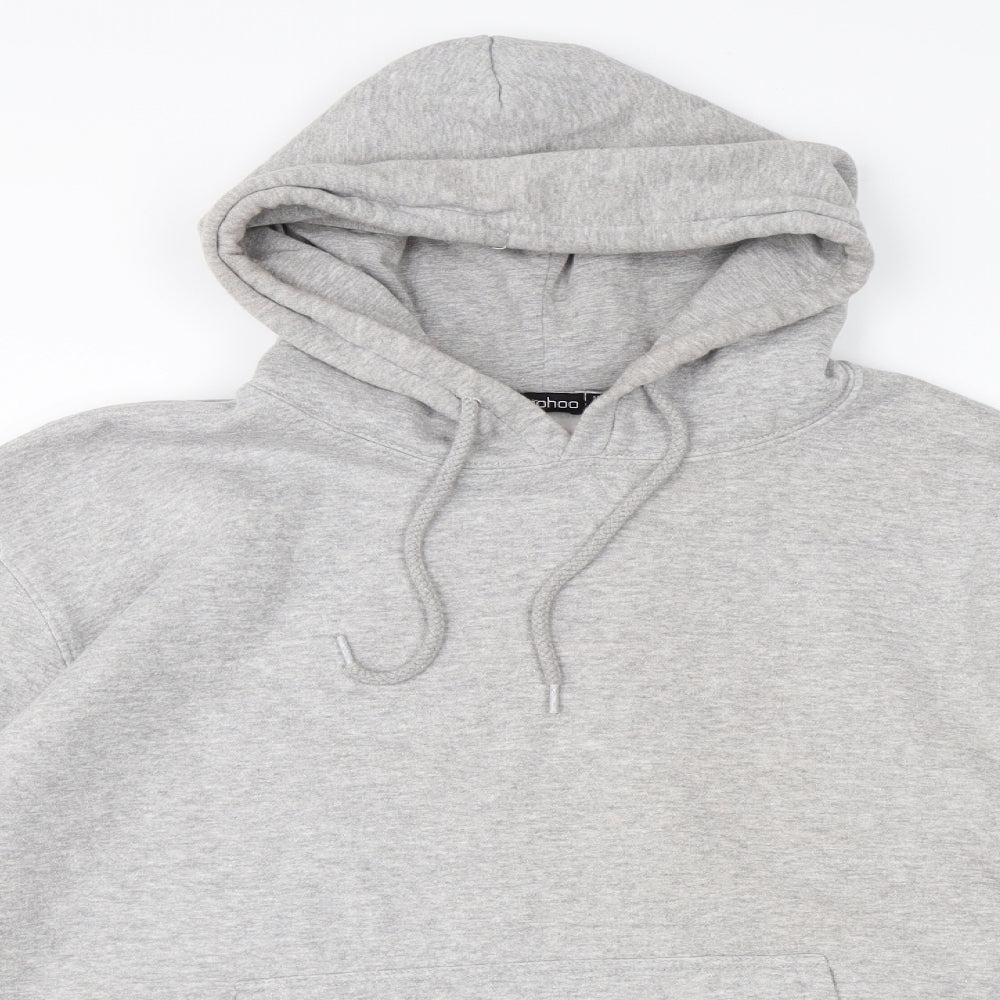 Boohoo Womens Grey   Pullover Hoodie Size 16
