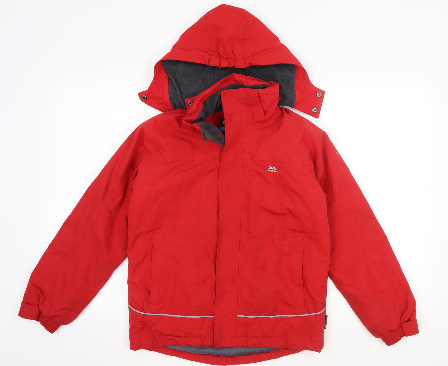 Trespass Boys Red   Windbreaker Coat Size 11-12 Years