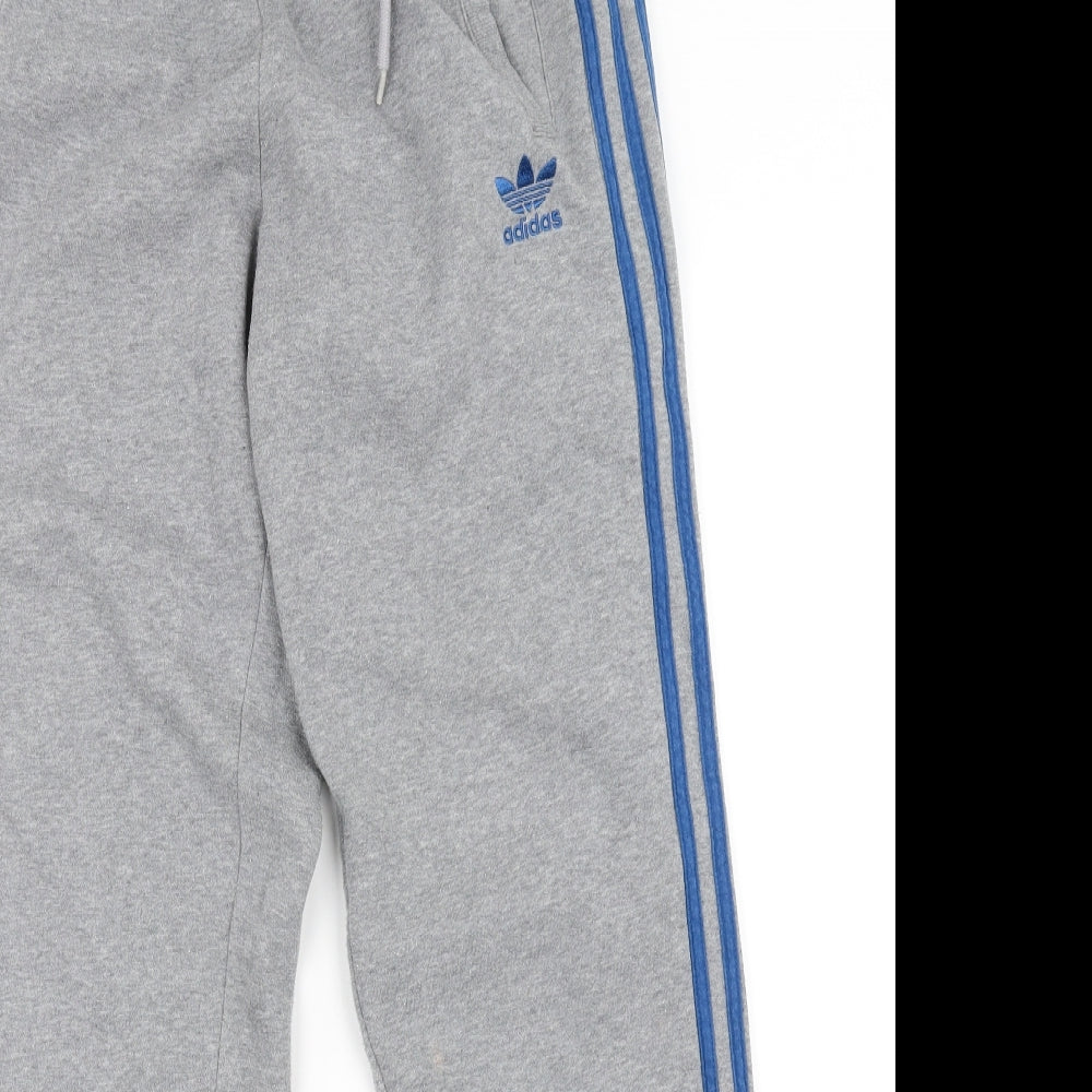 Addidas Mens Grey Striped  Sweatpants Trousers  L34 in