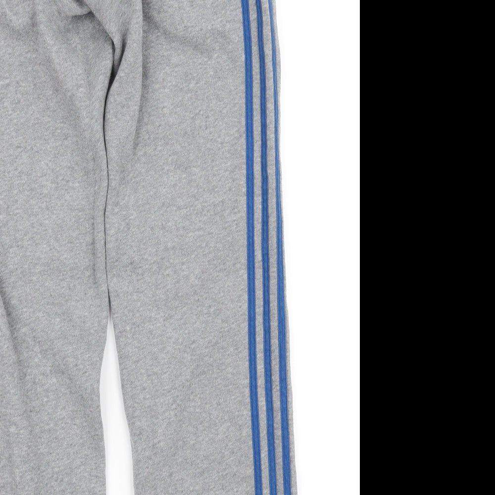 Addidas Mens Grey Striped  Sweatpants Trousers  L34 in