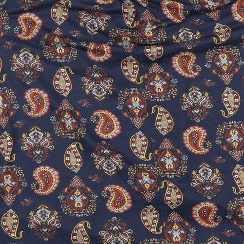 Simply Be Womens Blue Floral  Basic Blouse Size 12