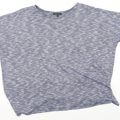 Warehouse Womens Grey   Basic T-Shirt Size 14
