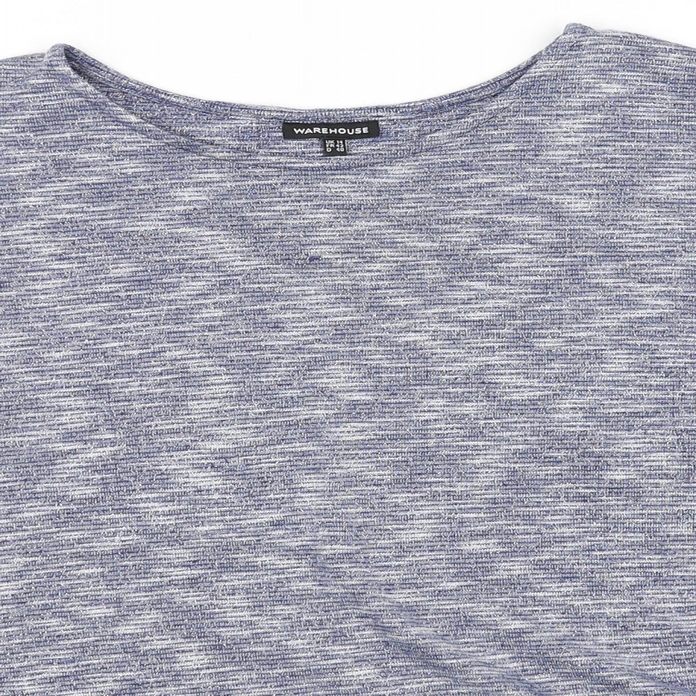 Warehouse Womens Grey   Basic T-Shirt Size 14