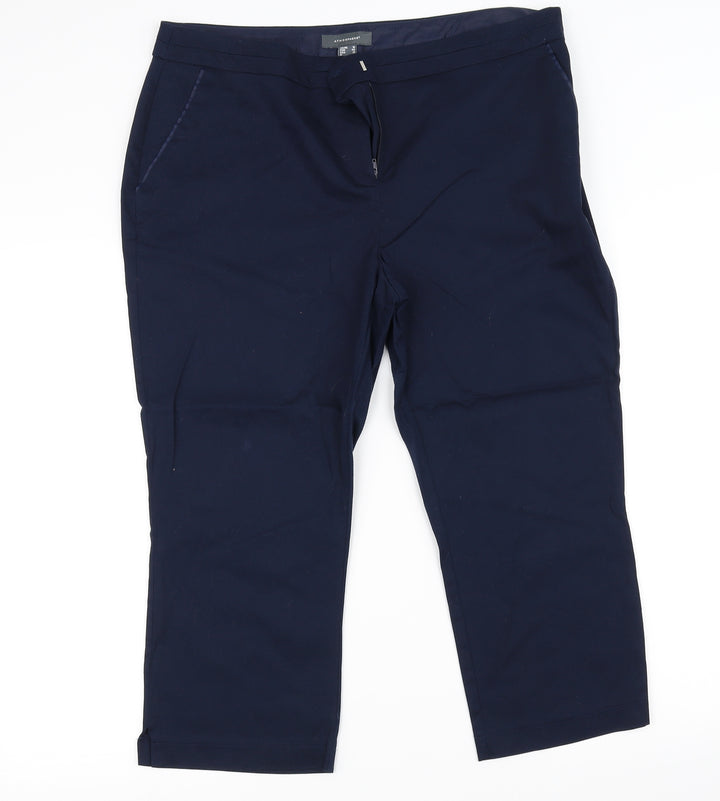 Atmosphere Mens Blue Chino Trousers Size 16 L31 in