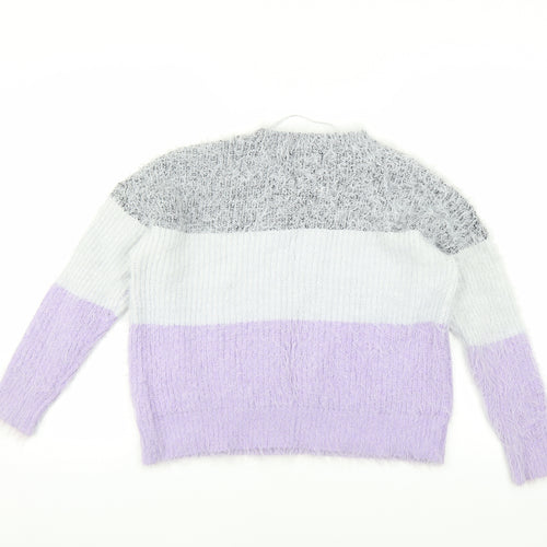 Primark Womens Purple   Pullover Jumper Size S  - fluffy