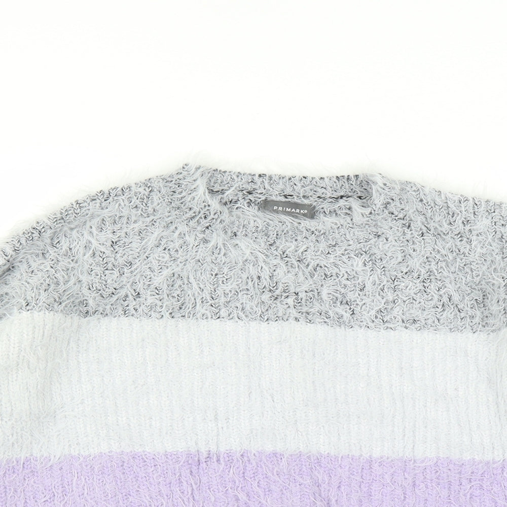 Primark Womens Purple   Pullover Jumper Size S  - fluffy