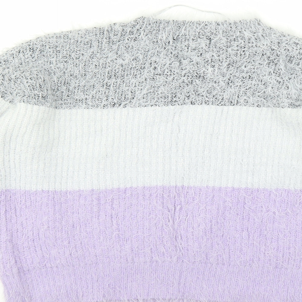 Primark Womens Purple   Pullover Jumper Size S  - fluffy