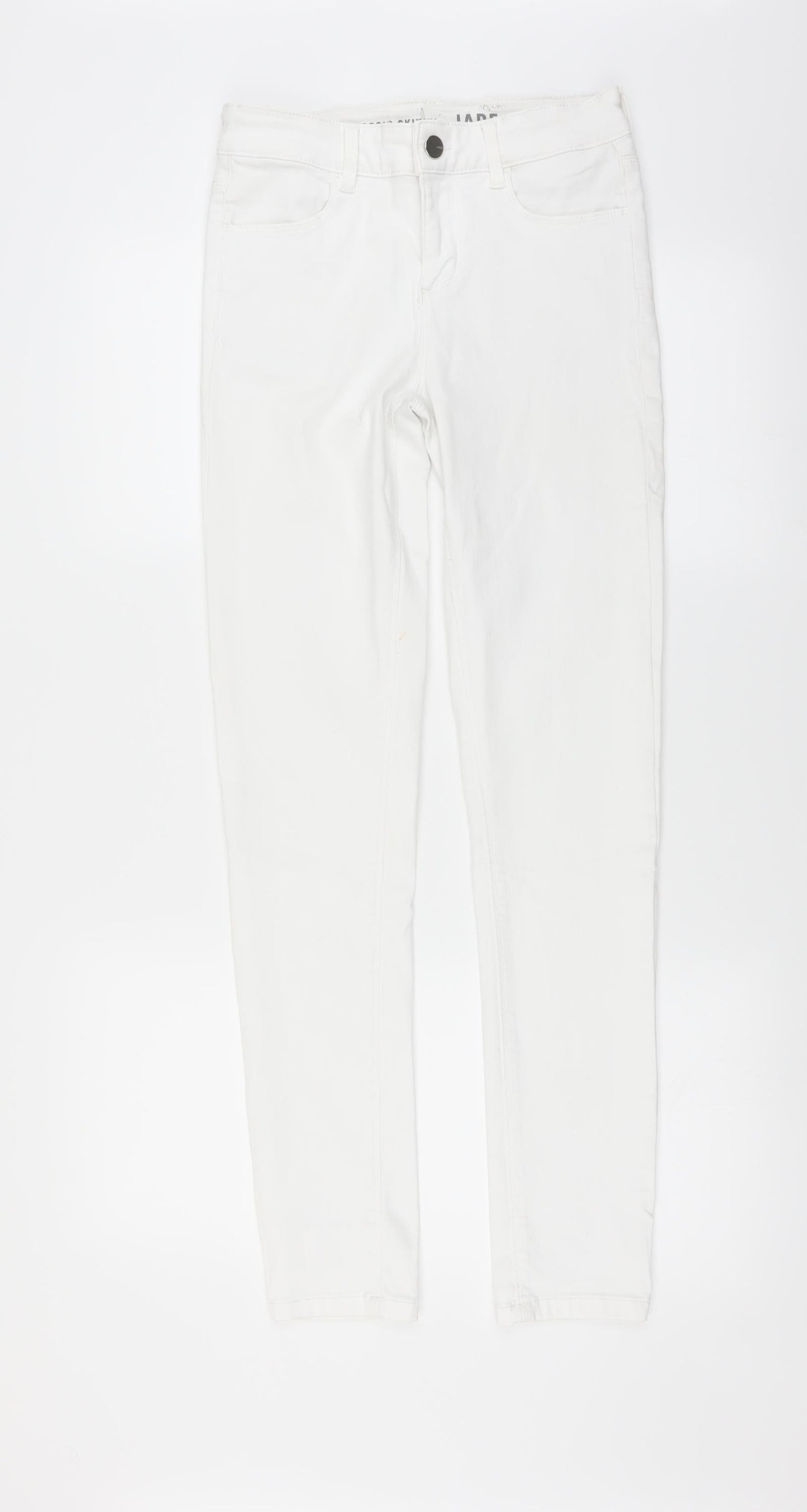 Preworn Womens White   Skinny Jeans Size 8 L31 in