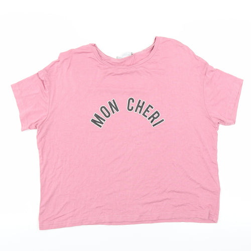 New Look Womens Pink   Basic T-Shirt Size S  - Mon Cheri