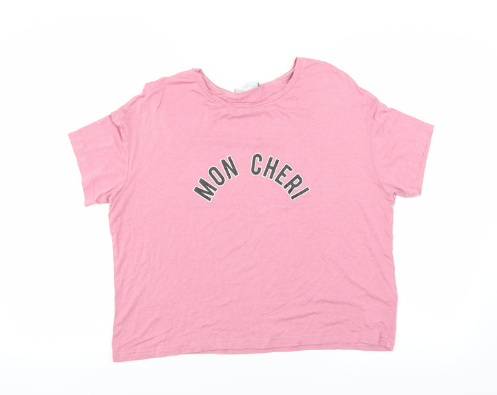 New Look Womens Pink   Basic T-Shirt Size S  - Mon Cheri