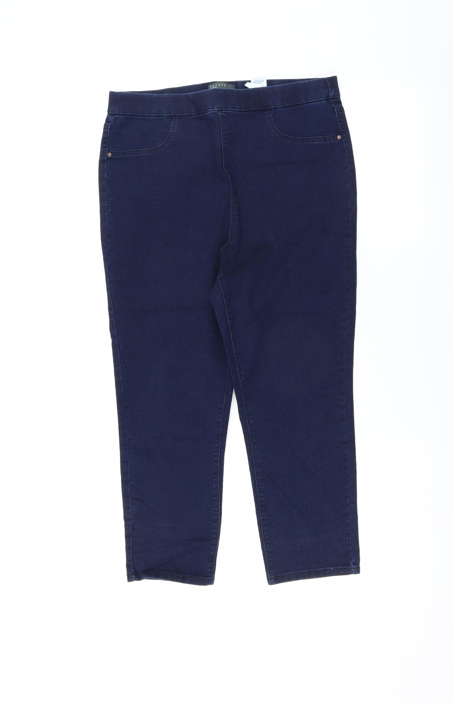 Matalan Womens Blue   Jegging Jeans Size 12 L21 in - CROPPED