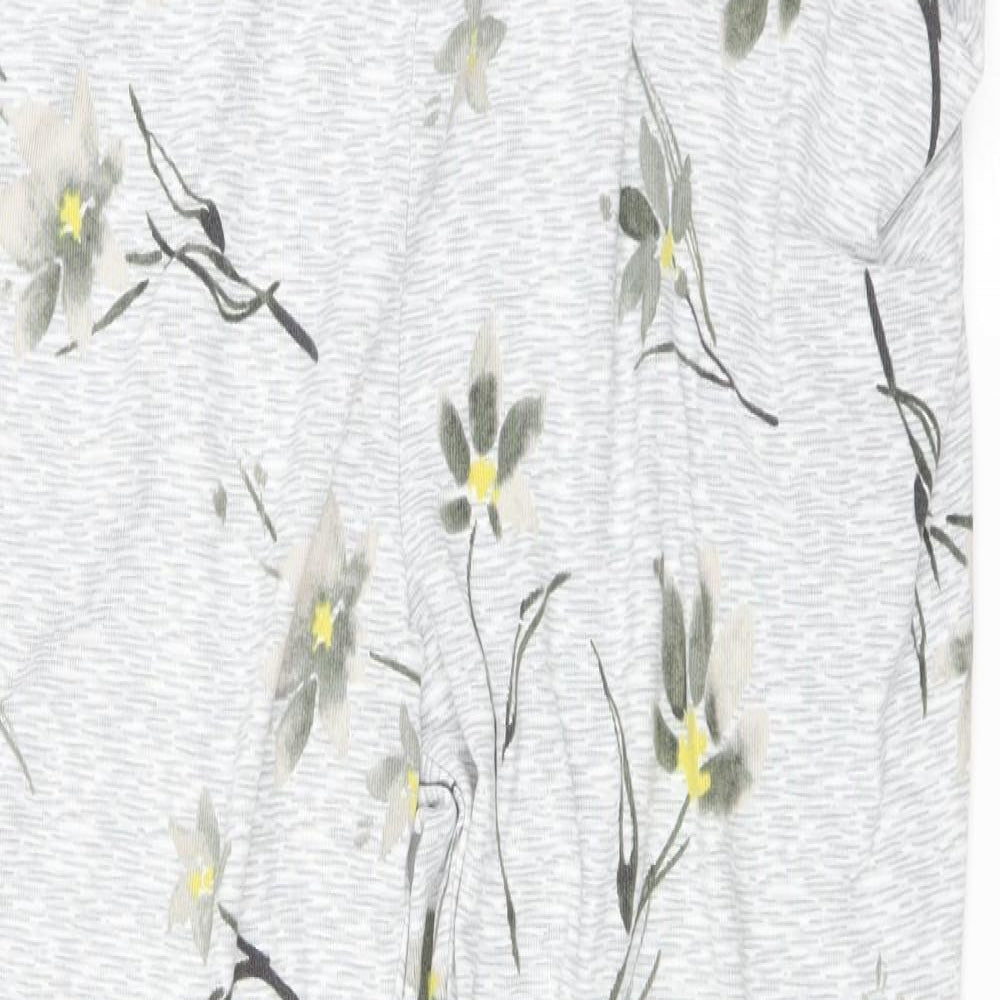 Sainsburys Womens Grey Floral   Lounge Pants Size 14