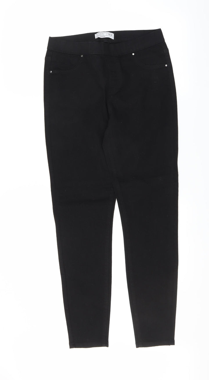 Denim 365 Womens Black Jegging Jeans Size 12 L28 in