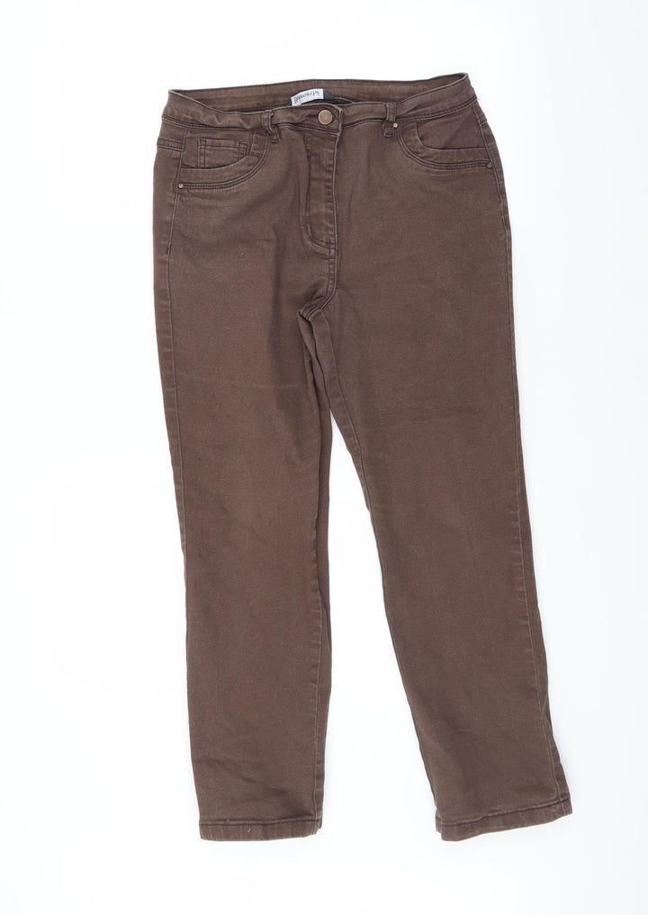 Le Bon Marché Womens Brown   Straight Jeans Size 12 L26 in