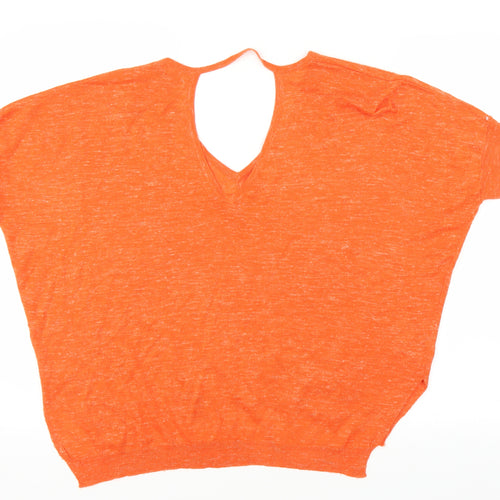 River Island Womens Orange   Pullover Jumper Size 10