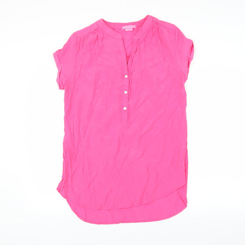 Gabriella Vicenza Womens Pink   Basic Blouse Size 10