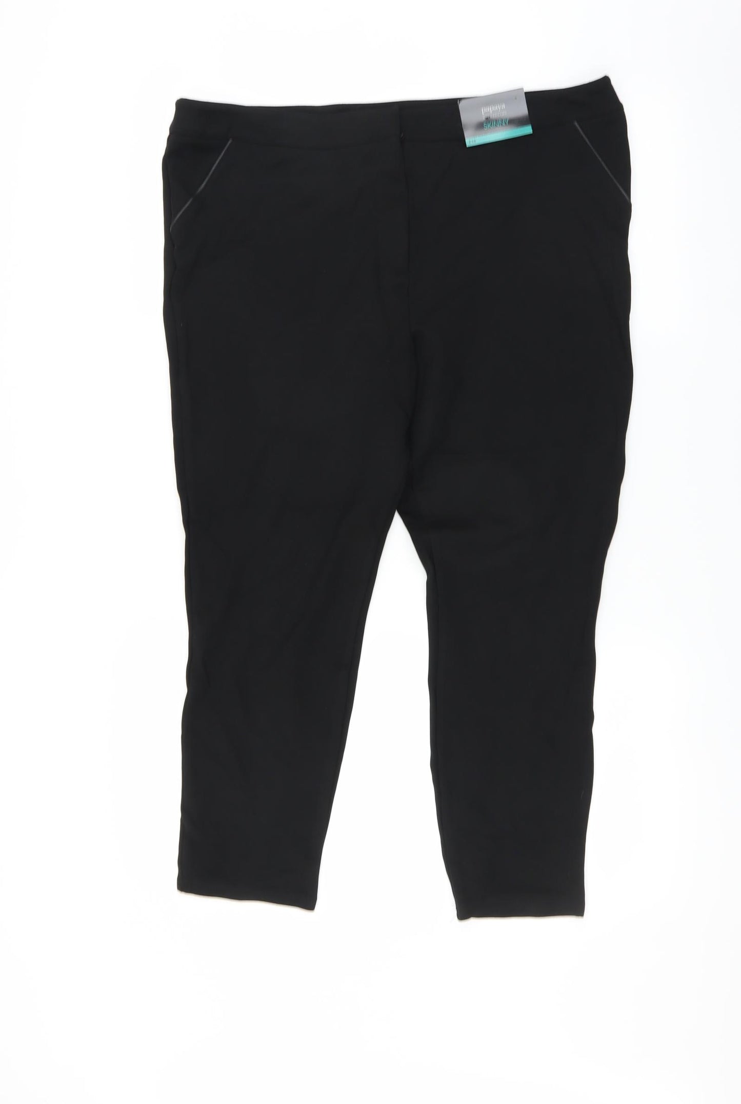 Matalan Womens Black   Trousers  Size 18 L25 in - skinny