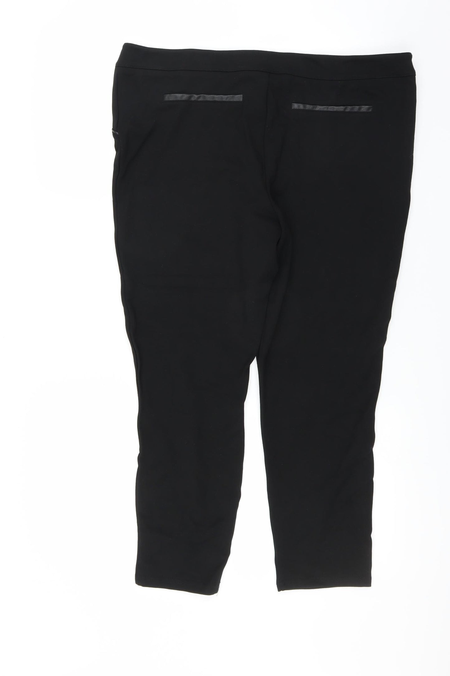Matalan Womens Black   Trousers  Size 18 L25 in - skinny