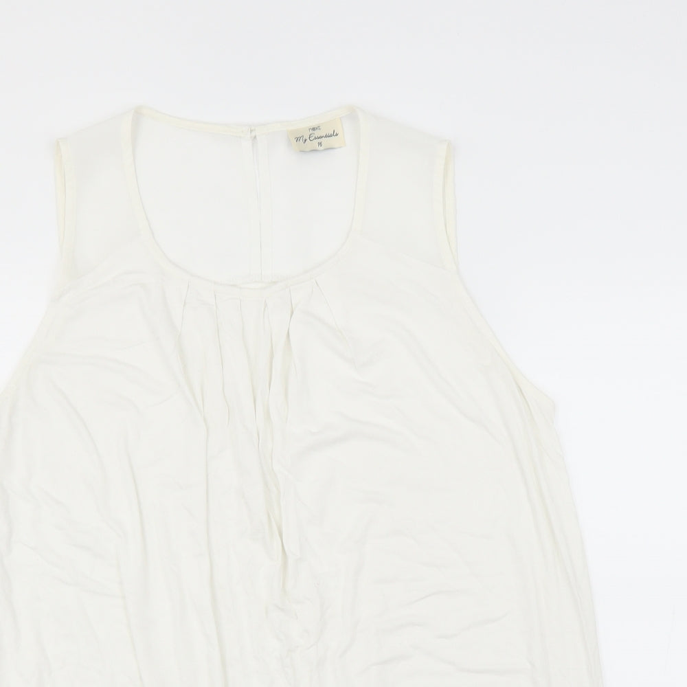 NEXT Womens White   Basic Blouse Size 16