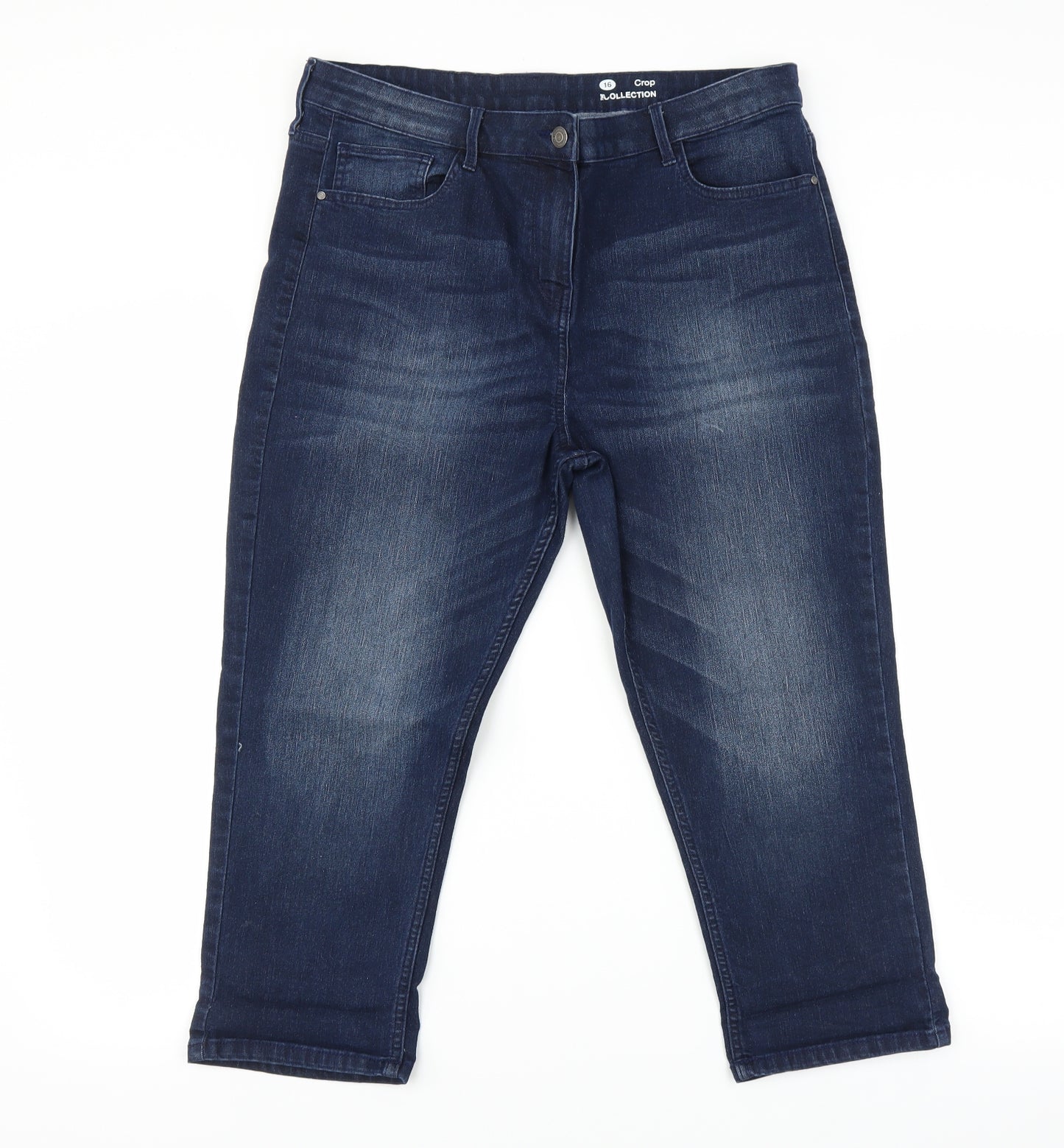 Debenhams Womens Blue   Cropped Jeans Size 16 L20 in