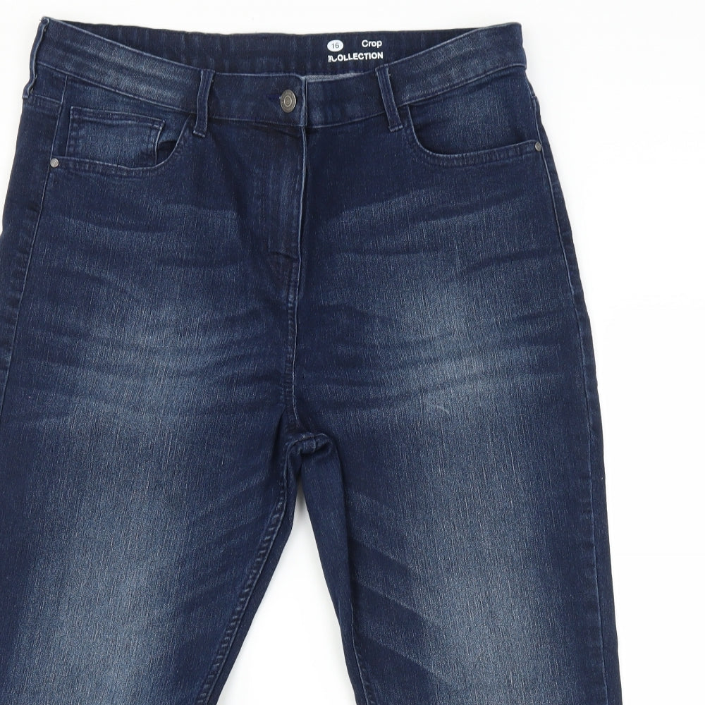 Debenhams Womens Blue   Cropped Jeans Size 16 L20 in