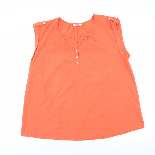 Damart Womens Orange   Basic Blouse Size 20