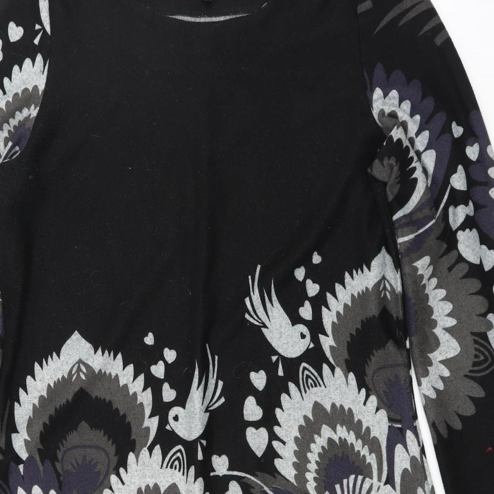 Apricot Womens Black   Jumper Dress  Size L