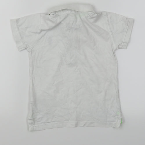 NEXT Boys White   Basic Polo Size 2-3 Years  - Ice cream