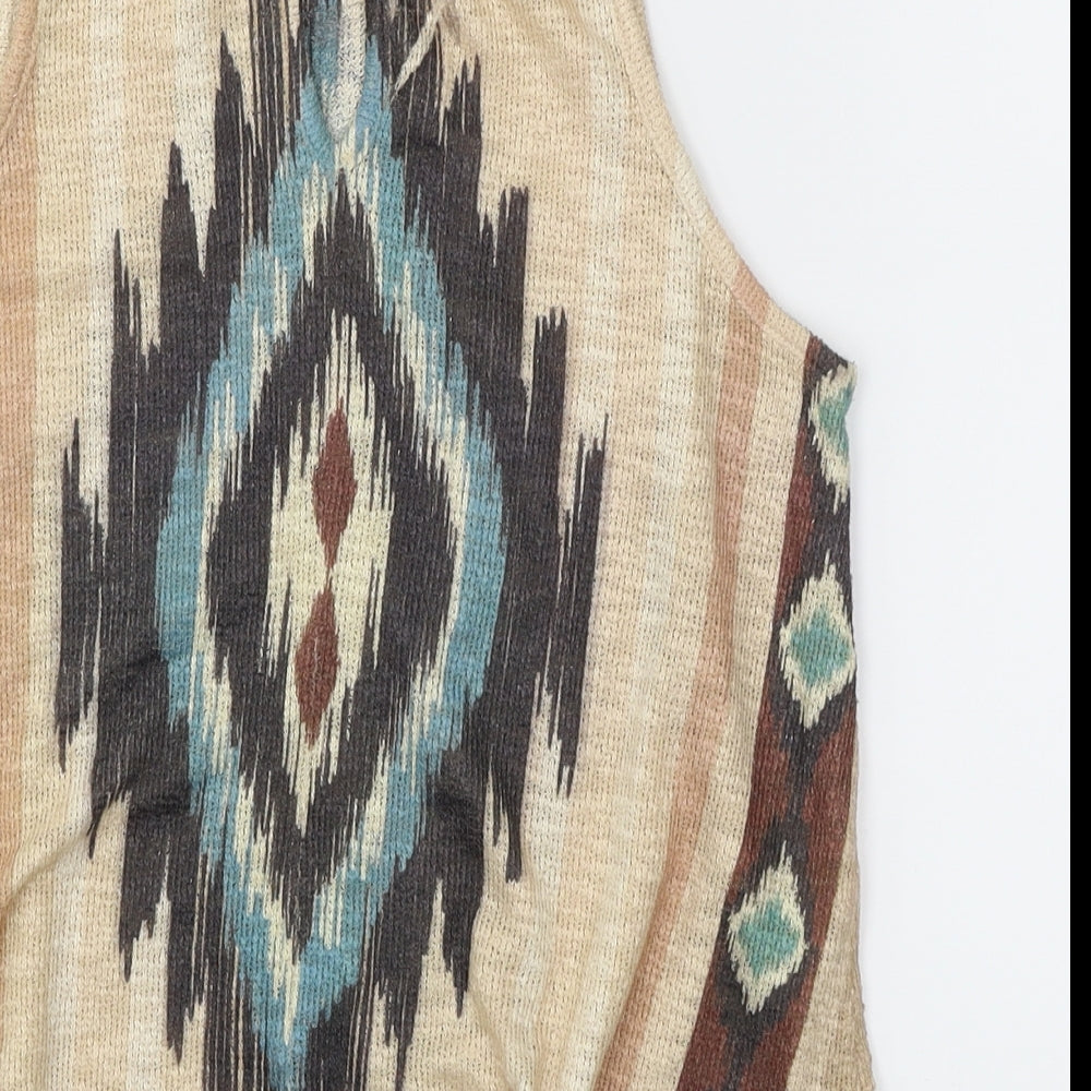 Ginger G Womens Beige   Basic Tank Size S