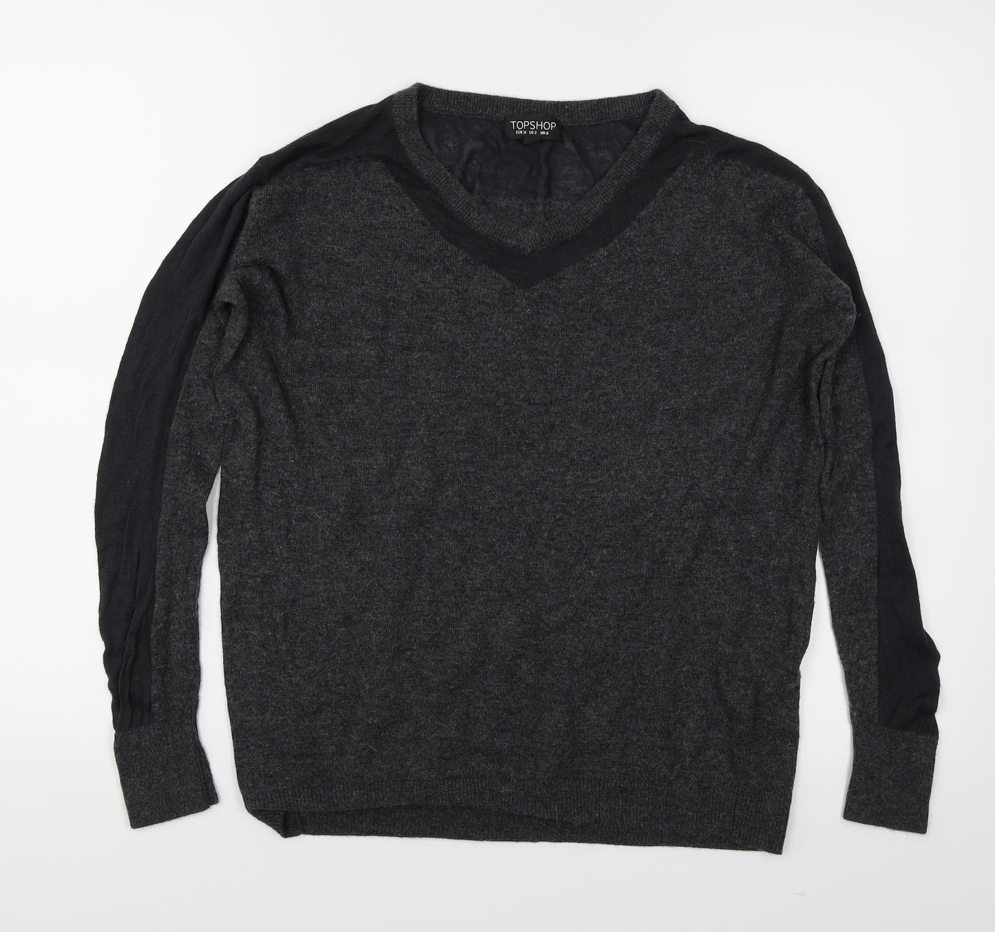Topshop Womens Grey   Pullover Jumper Size 6