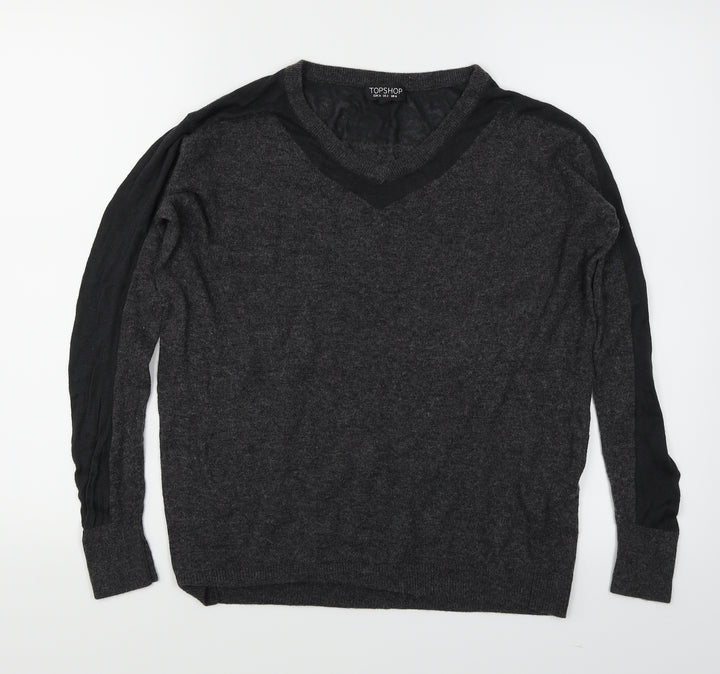 Topshop Womens Grey   Pullover Jumper Size 6