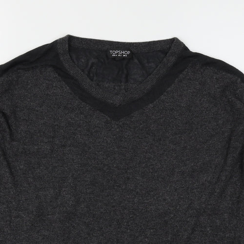 Topshop Womens Grey   Pullover Jumper Size 6