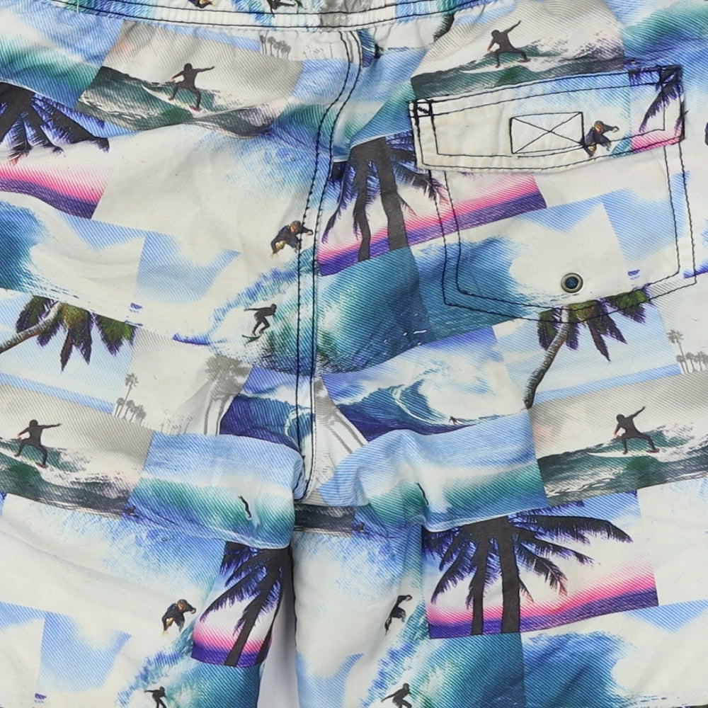 George Boys White   Cargo Shorts Size 8-9 Years - swim short