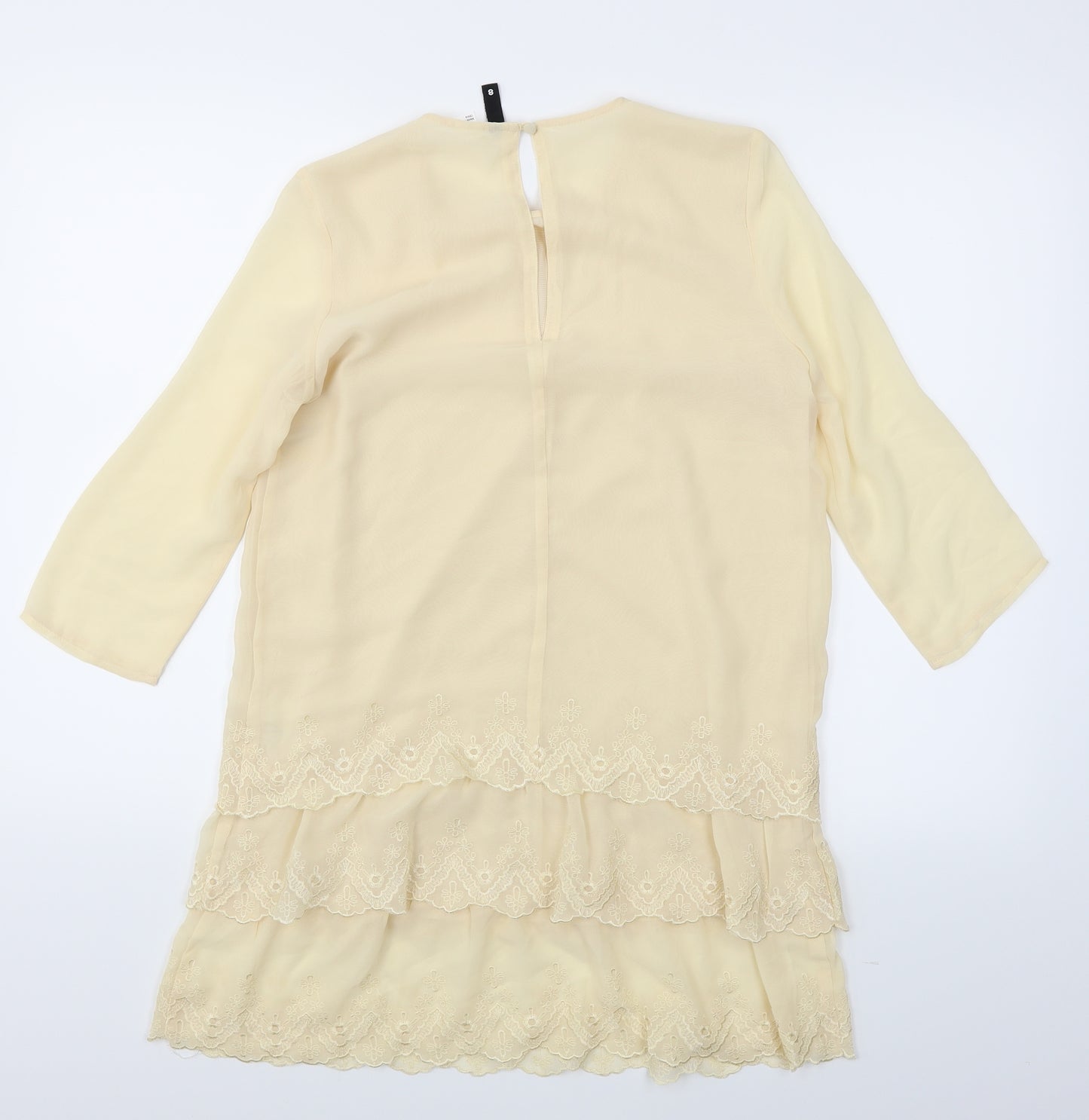 Divided Womens White   A-Line  Size 6  - Lace Frill