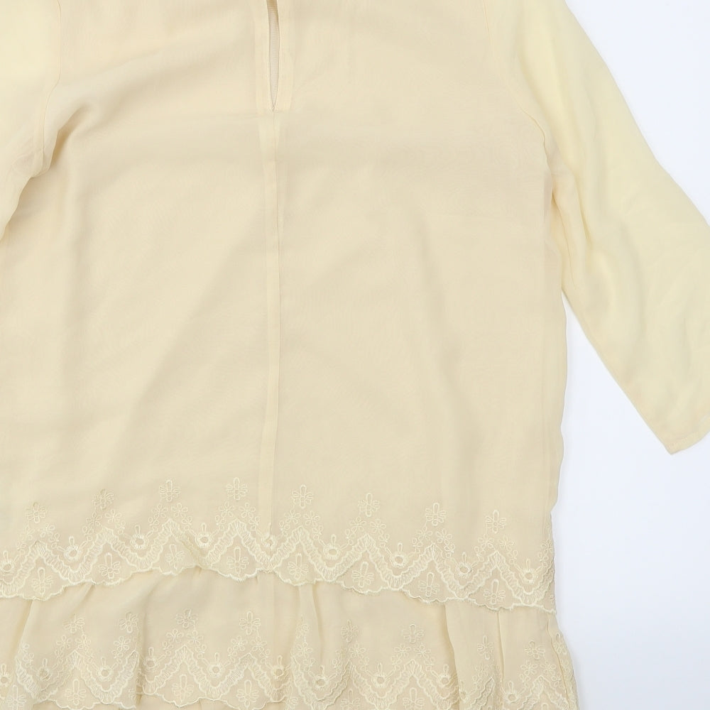 Divided Womens White   A-Line  Size 6  - Lace Frill