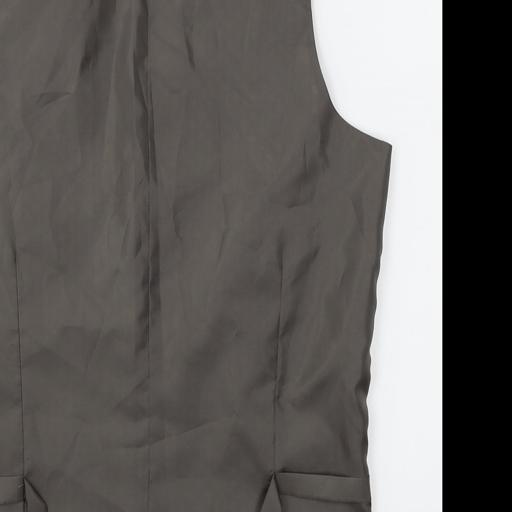 Onesixfive Mens Grey   Jacket Suit Waistcoat Size M