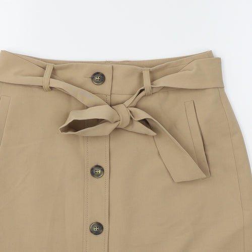 Dorothy Perkins Womens Brown   Straight & Pencil Skirt Size 8