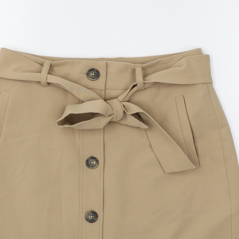 Dorothy Perkins Womens Brown   Straight & Pencil Skirt Size 8
