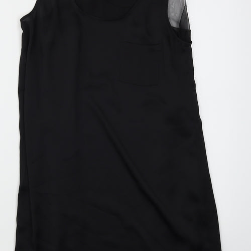 Topshop Womens Black   Camisole Blouse Size 8  - Longline