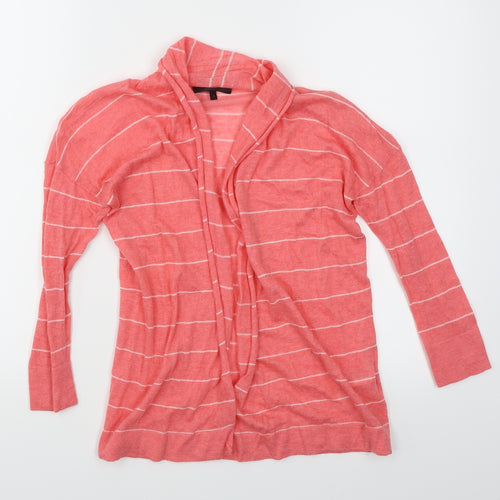 Great Plains Womens Pink Striped  Cardigan Jumper Size S