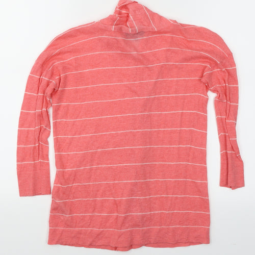 Great Plains Womens Pink Striped  Cardigan Jumper Size S