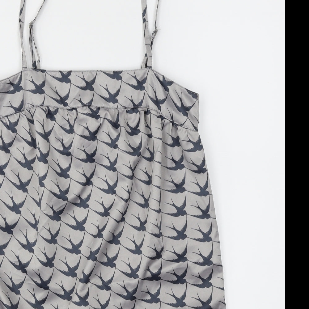 Topshop Womens Grey   Camisole Blouse Size 6