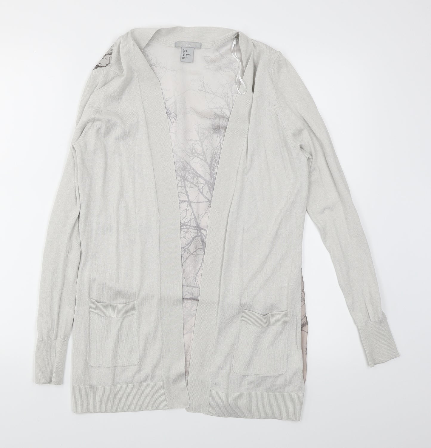 H&M Womens Grey   Cardigan Jumper Size S