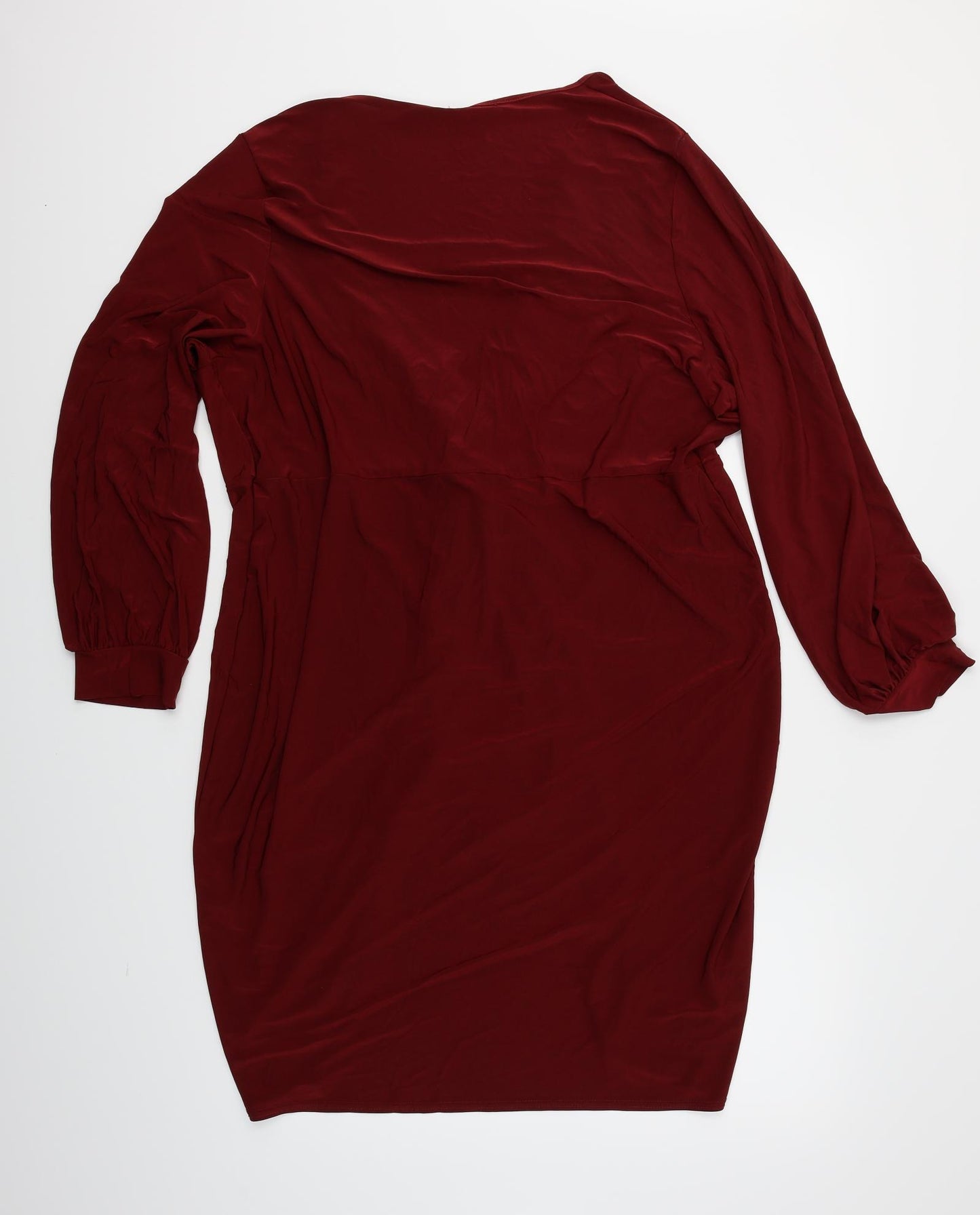 Boohoo Womens Red   Bodycon  Size 24