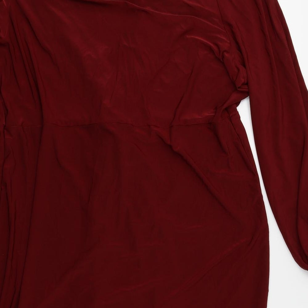 Boohoo Womens Red   Bodycon  Size 24